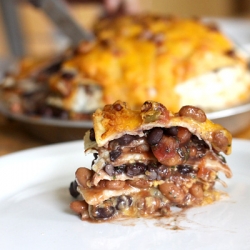 Seven Layer Tortilla Pie