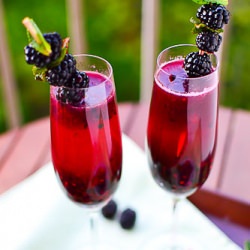 Blackberry Champagne Margarita