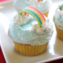 Rainbow Yellow Cakes