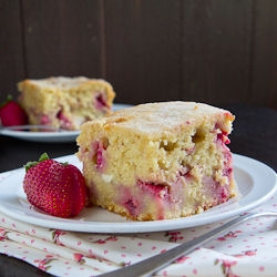 Strawberry and Cheese Coffee Cake