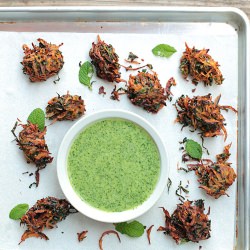 Kale Onion Pakoras