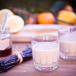 Loquat and Orange Milk Shake