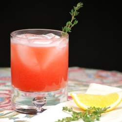 Strawberry Thyme Cocktail