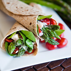 Chicken Asparagus Wraps