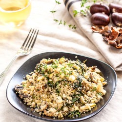 Mushroom Chestnut Couscous