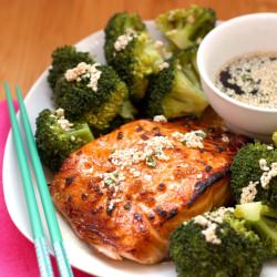 Maple Sesame Glazed Salmon