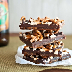 Chocolate Pretzel Beer Toffee