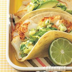 Fish Tacos w/ Summer Salsa