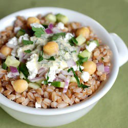 Mediterranean Farro Bowl