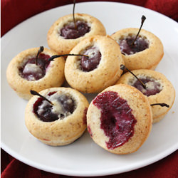 Mini Cherry-Almond Tea Cakes