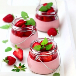 Strawberry Panna Cotta