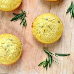 Rosemary Cheddar Corn Muffins