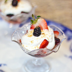 Naughty Berries and Cream for Two