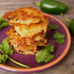 Spicy Pepper Jack Potato Pancakes