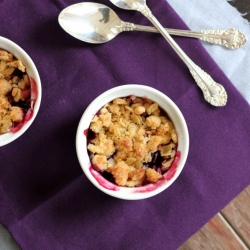 Blueberry and Apple Crumble