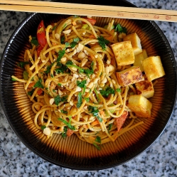 Red Curry Peanut Noodles