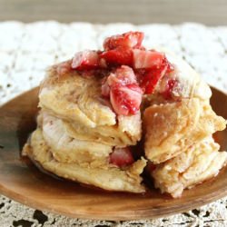 Strawberry Almond Pancakes