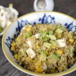 Quinoa Salad with Corn, Avocado