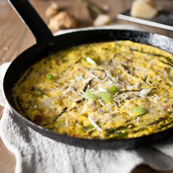 Wild Asparagus Frittata