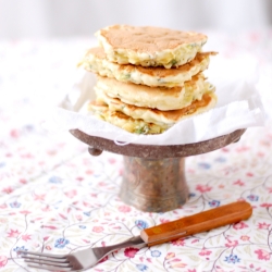 Pancakes with Acacia Flowers