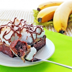 Chocolate Banana Bread Pudding