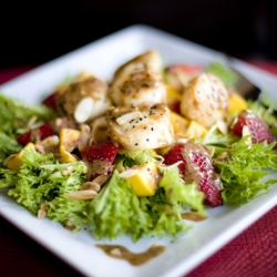 Strawberry Mango Scallop Salad