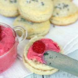 Lavender Scones with Raspberry Butter