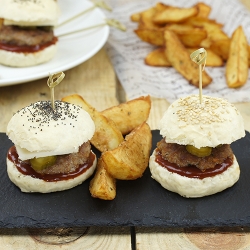 Hamburguesas con Patatas