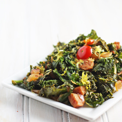 Smoked Greens with Sausage