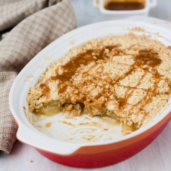 Pear Caramel Crumble