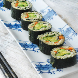 Vegan Avocado Mango Sushi