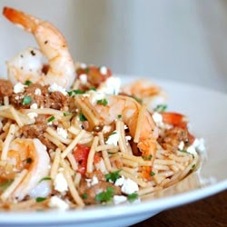 Fideos with Shrimp