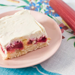 Rhubarb Custard Bars