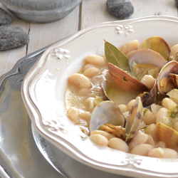 White beans with clams