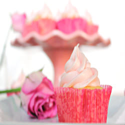 Rose Vanilla Bean Cupcakes