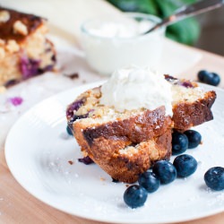 Lemon Curd & Blueberry Cake