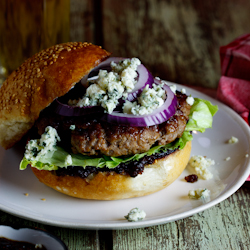 Beef Burgers with Bacon Jam