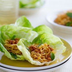 Spicy Pork Lettuce Cups