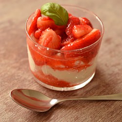 Strawberries w/ cottage cheese