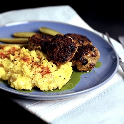 Meatballs w/ Cauliflower Mash