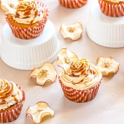 Salted Caramel Apple Cupcakes