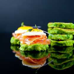 Fresh Pea Pancakes