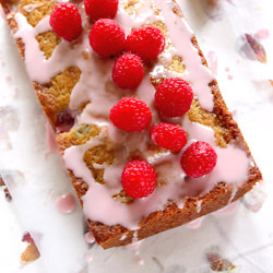 Raspberry Loaf Cake