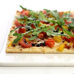 Summer Pizza with Bacon & Arugula