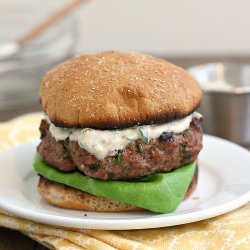 Spicy Poblano Burgers