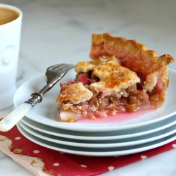 Double-Crust Rhubarb Pie