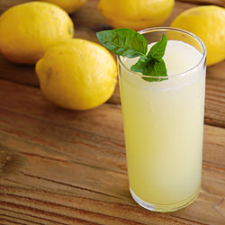 Perfectly Frozen Basil Lemonade