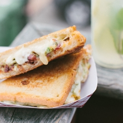 Green Muenster Grilled Cheese