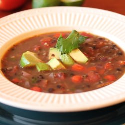 Re-fried Black Bean Soup