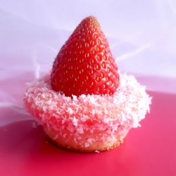 Strawberries and Cream Cupcake